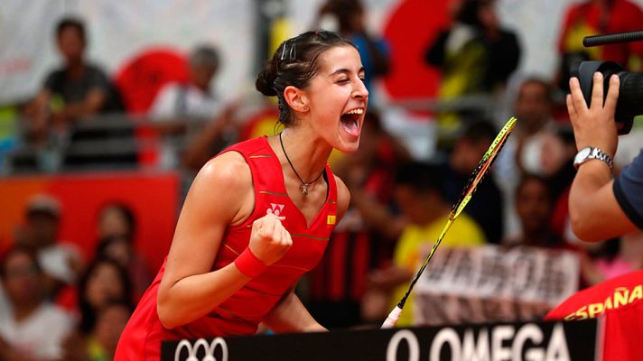 Telediario 1 - Bádminton | Carolina Marín peleará por la medalla de oro
