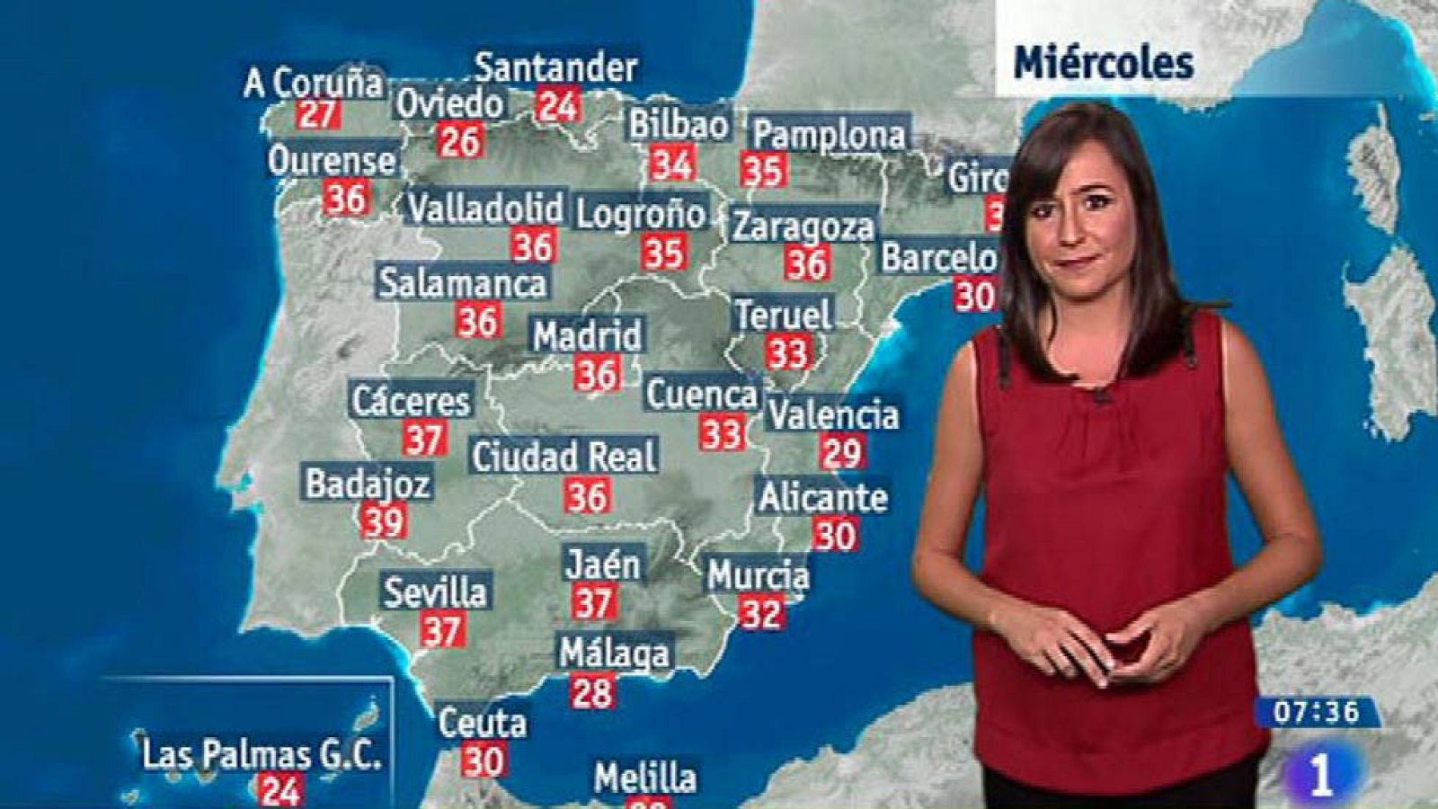 Inestabilidad en el noroeste y mucho calor en el interior - El tiempo | Ver