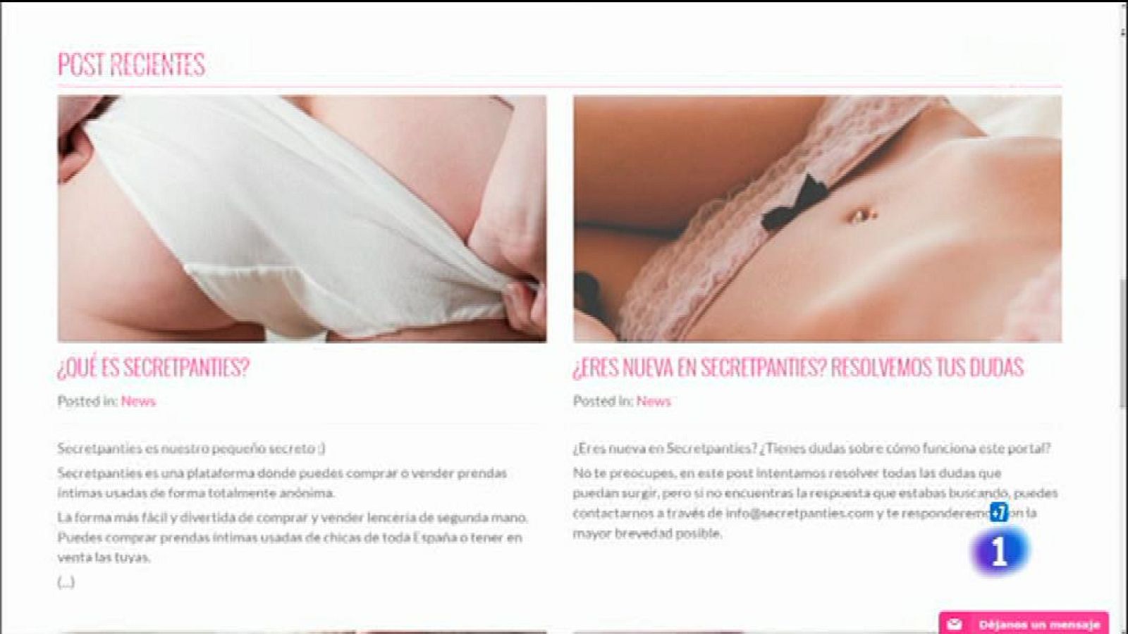 Se vende ropa interior de mujer usada