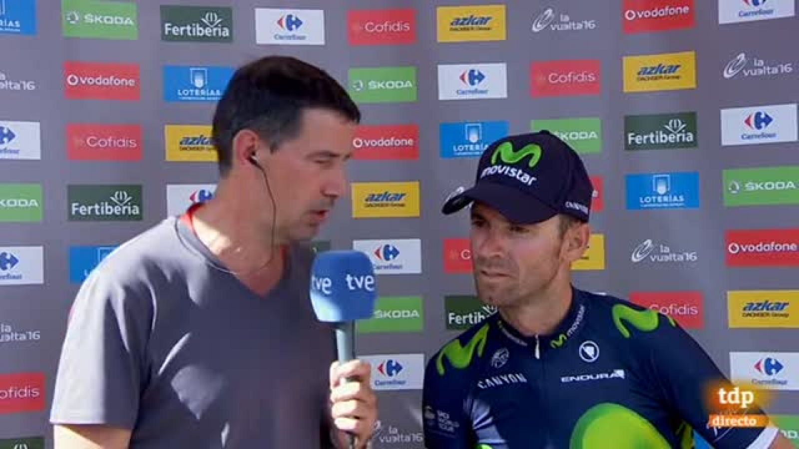 Vuelta 2016 | Valverde: "No me he dado cuenta de la caída de Contador" - Vuelta ciclista a España | Ver