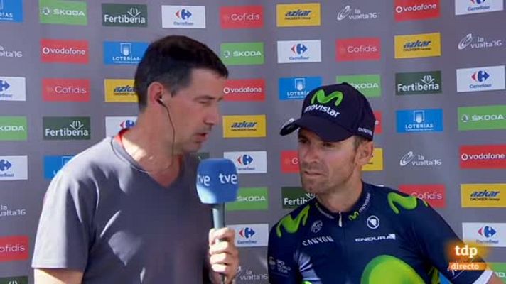 Vuelta ciclista a España - Vuelta 2016 | Valverde: "No me he dado cuenta de la caída de Contador"