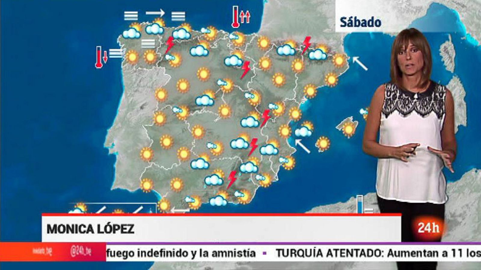 Aumento de las temperaturas en el Cantábrico y viento fuerte en el Estrecho - El tiempo | Ver