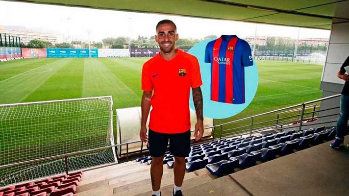 Telediario 1 - El FC Barcelona ya sortea camisetas de Paco Alcácer