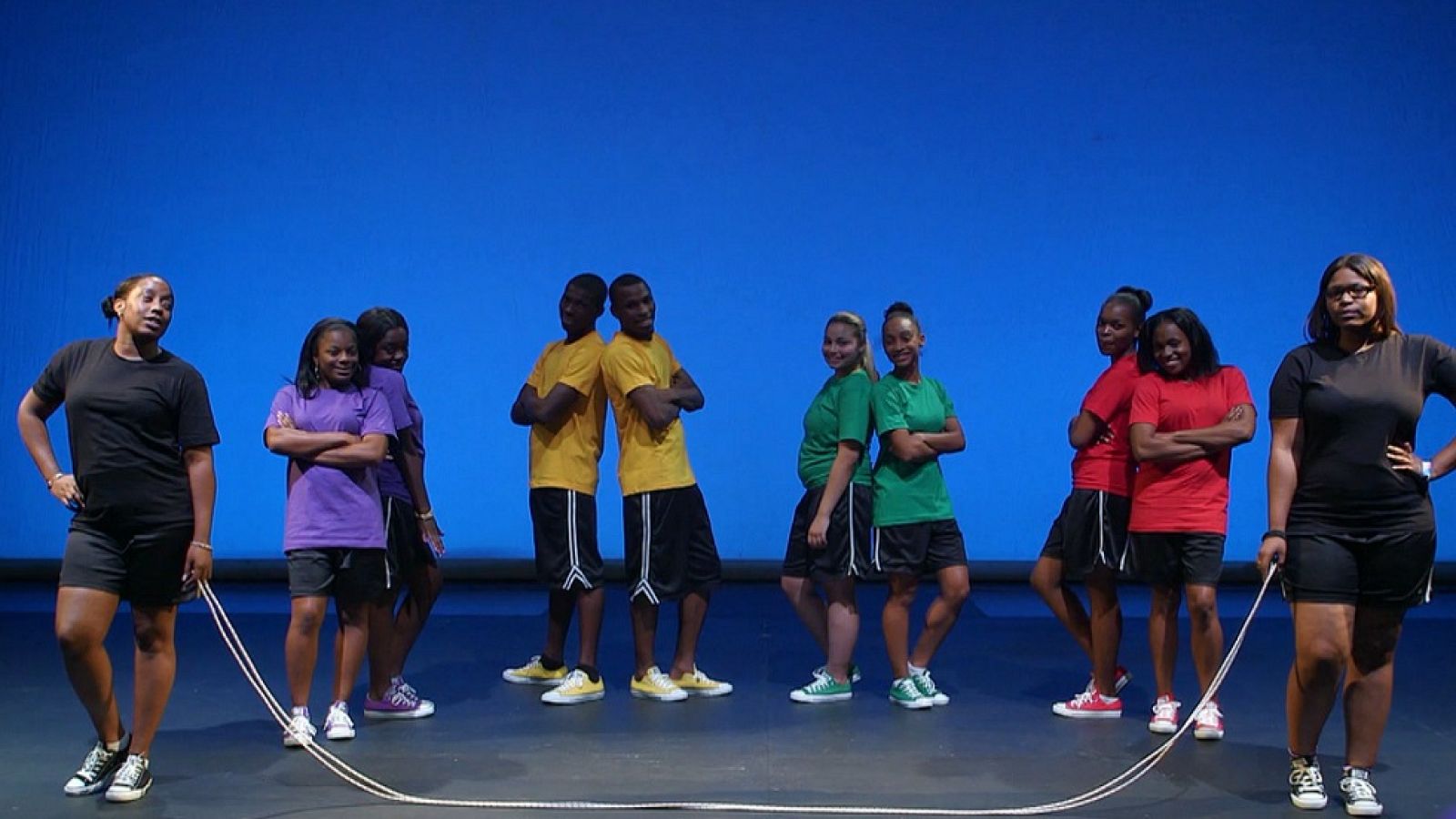 Desafía tu mente - ¿Cuántos saltos da el equipo verde?