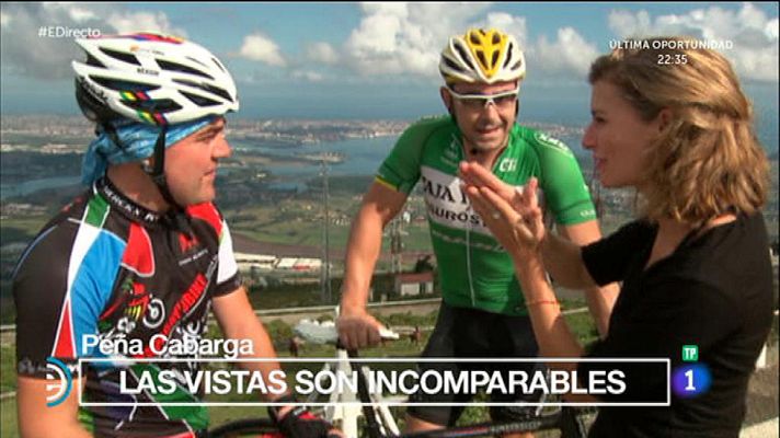 España Directo - La Vuelta disfruta de las vistas de Peña Cabarga