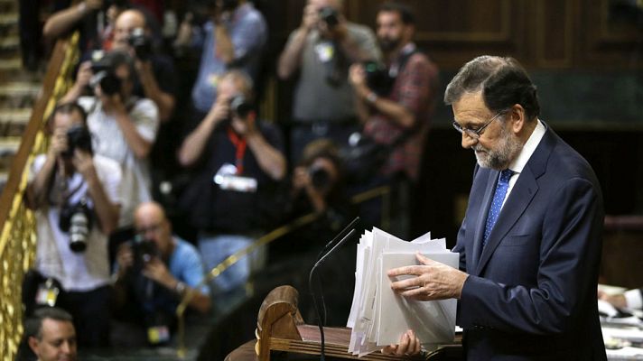 Telediario 1 - Rajoy ofrece ocho pactos de Estado en empleo, educación, pensiones, financiación autonómica o unidad de España