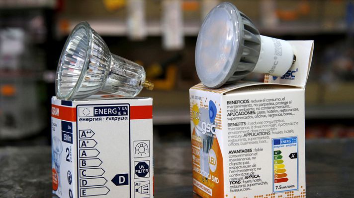 Telediario 1 - El 1 de septiembre entra en vigor la prohibición europea de comercializar focos halógenos