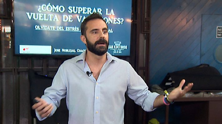 Telediario 1 - Un mercado gastronómico acoge este taller sobre estrés postvacacional