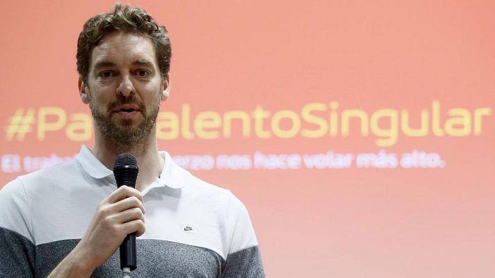 Telediario 1 - Pau Gasol: "Sigo con ganas e ilusión de seguir en la selección"