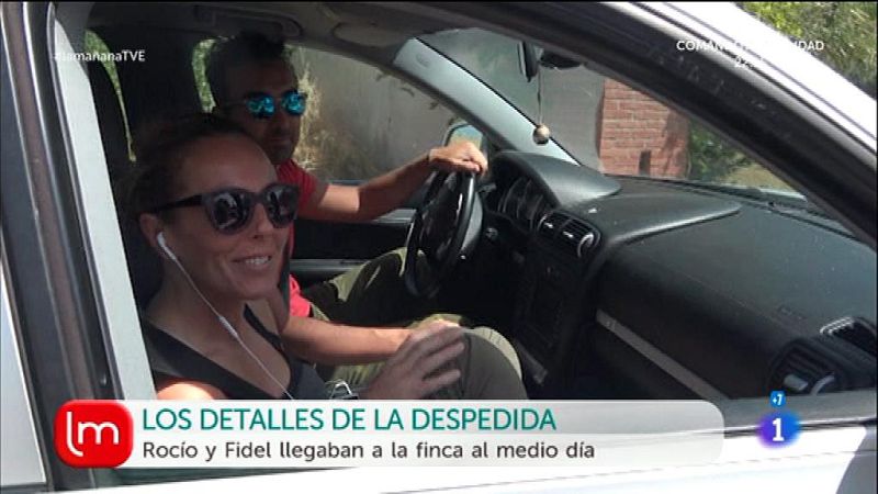 Rocio Carrasco llega a la finca donde celebrará su boda