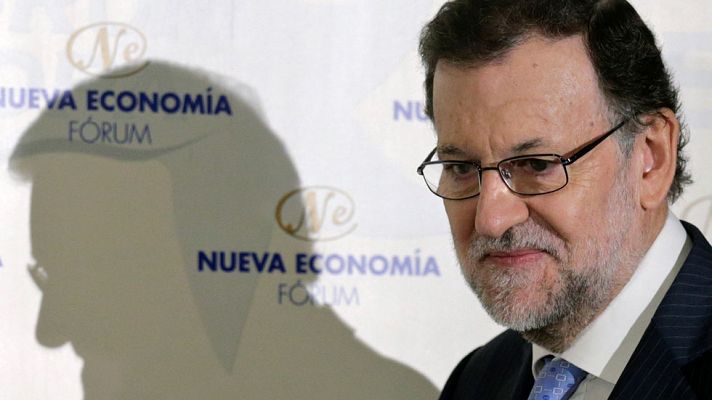 Telediario 1 - Rajoy elude pronunciarse sobre la polémica de Soria mientras que otros dirigentes del PP aplauden su renuncia