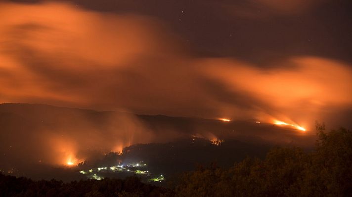Telediario 1 - Los incendios queman 6.000 hectáreas en dos días