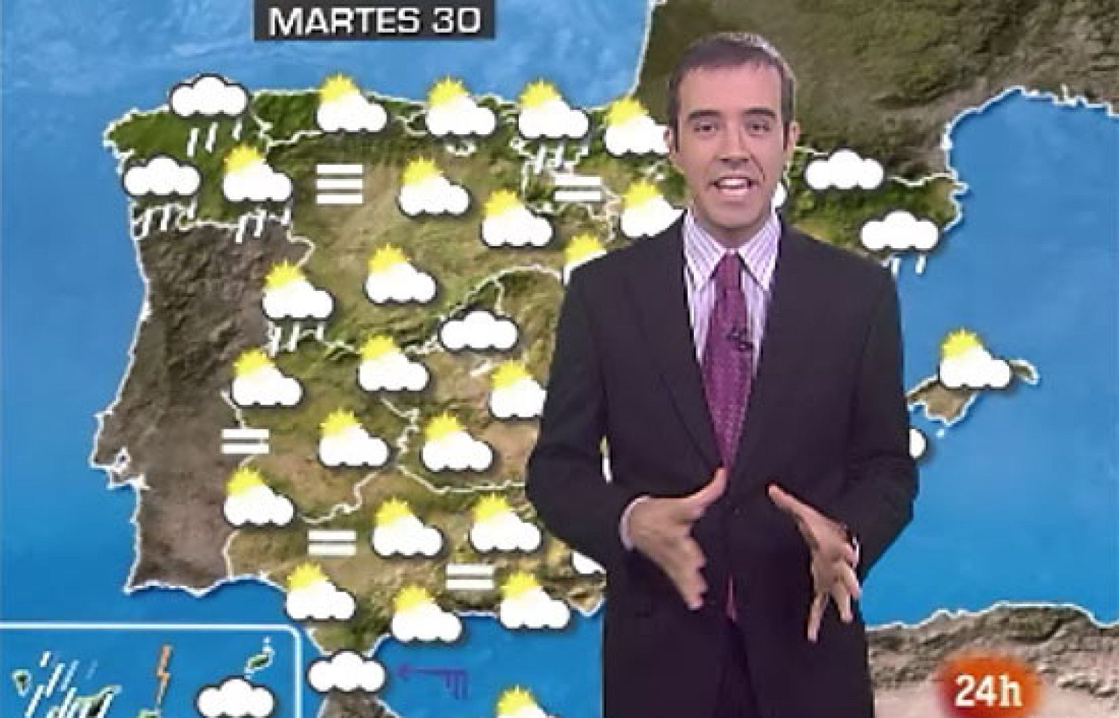 En Canarias están en alerta naranja por lluvias y en el resto de la Península también habrá precipitaciones.