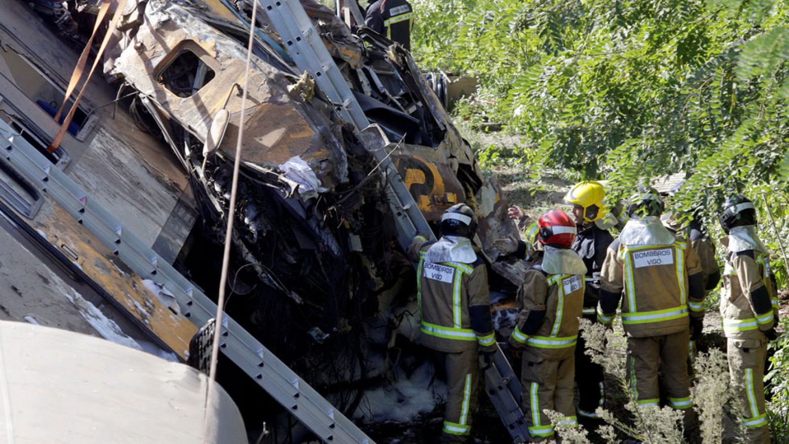 La mañana - Testigo del descarrilamiento del tren de O Porrriño: "El tren venía a toda velocidad"
