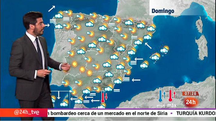 El tiempo - Suben las temperaturas en la mitad norte y en Extremadura, bajan en el sur