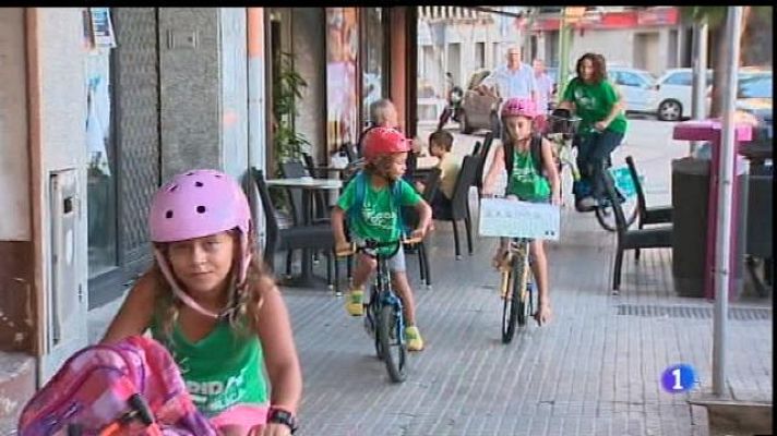 Informatiu Balear - A l'escola en bicicleta