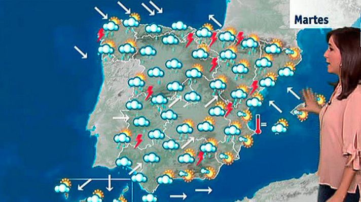 El tiempo - Llegan las lluvias y el descenso de temperaturas generalizad