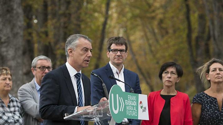 Telediario 1 - Transporte, educación y empleo, entre las promesas de los partidos vascos