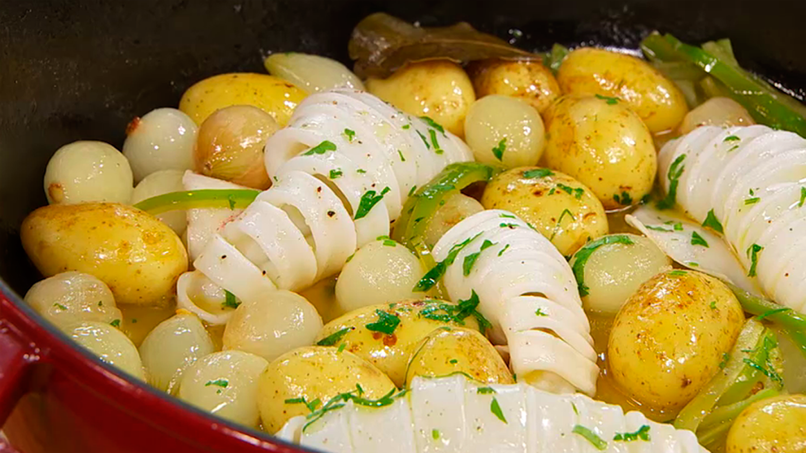 Receta de calamares afogaos