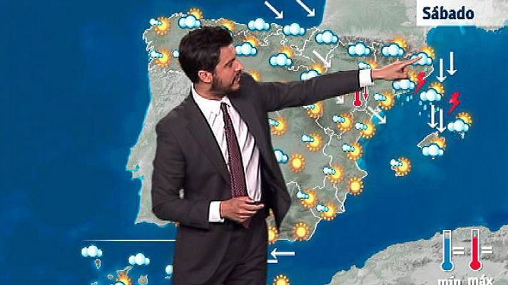 El tiempo - Chubascos fuertes en el este de Cataluña y de Baleares