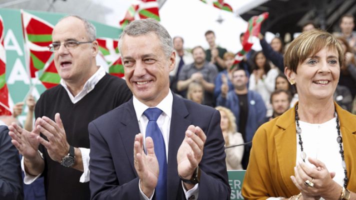 Telediario 1 - Urkullu propone un nuevo Plan de Convivencia para el fin de ETA