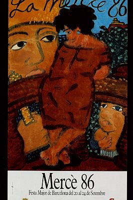 Arxiu TVE Catalunya - Ball de Gegants, diada de La Mercè del 1986