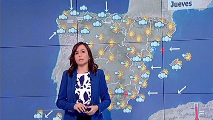El tiempo - Lluvias en el Mediterráneo y suben las temperaturas en el Norte