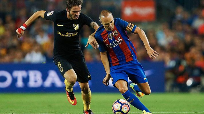 Telediario 1 - Iniesta rechaza que haya mandado un recado a la directiva con el "espero mi turno para renovar"