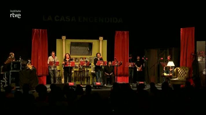 RTVE Instituto - Alumnos del Instituto RTVE participan en la grabación de la Ficción Sonora de RNE "Café de Artistas", de Camilo José Cela