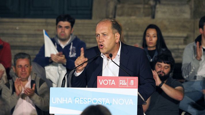 Telediario 1 - Últimos mensajes en la campaña electoral en Galicia