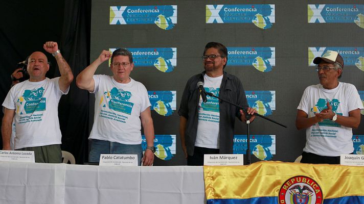 Telediario 1 - Las FARC comienzan su andadura como partido político