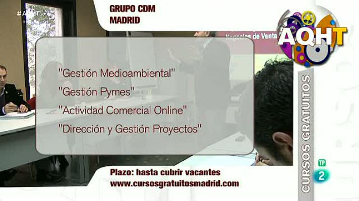 Aquí hay trabajo - 14 cursos gratuitos