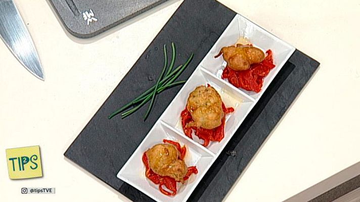 RTVE Cocina - Buñuelos de merluza con pimiento del piquillo