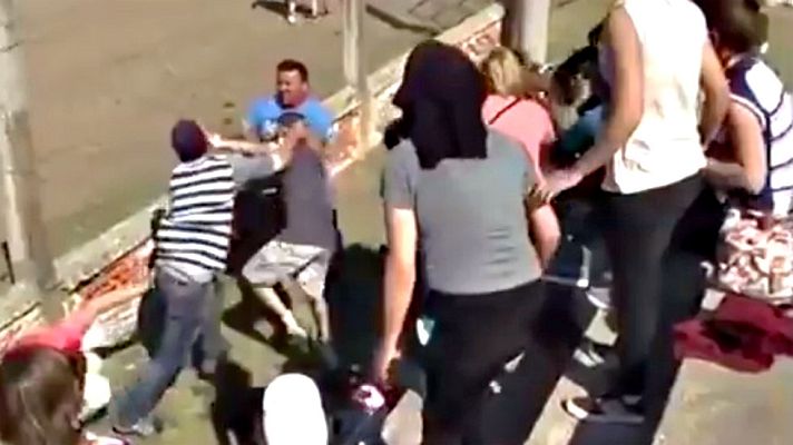 Telediario 1 - La peor cara del fútbol se vuelve a ver en Chile y en Argentina