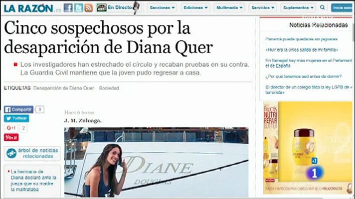 La mañana - ¿Pudo haber salido Diana por mar?