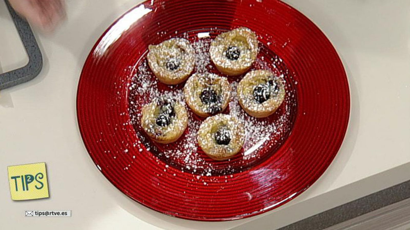 TIPS - Cocina - Delicias de yema y arándanos