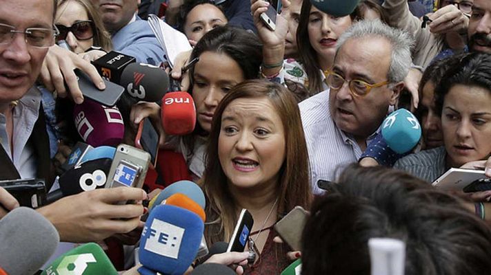 Telediario 1 - La presidenta del Comité Federal pide "dignidad" a Pedro Sánchez: "La única autoridad en el PSOE soy yo"