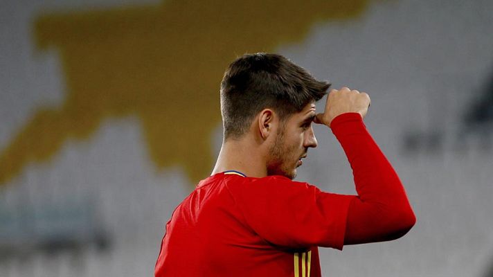 Telediario 1 - La Roja, en casa de Morata