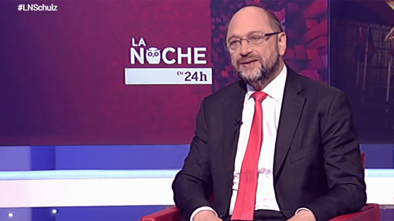 Martin Schulz: "Las grandes coaliciones tienen una carga explosiva, por eso tienen que ser una excepción" - La noche en 24h | Ver