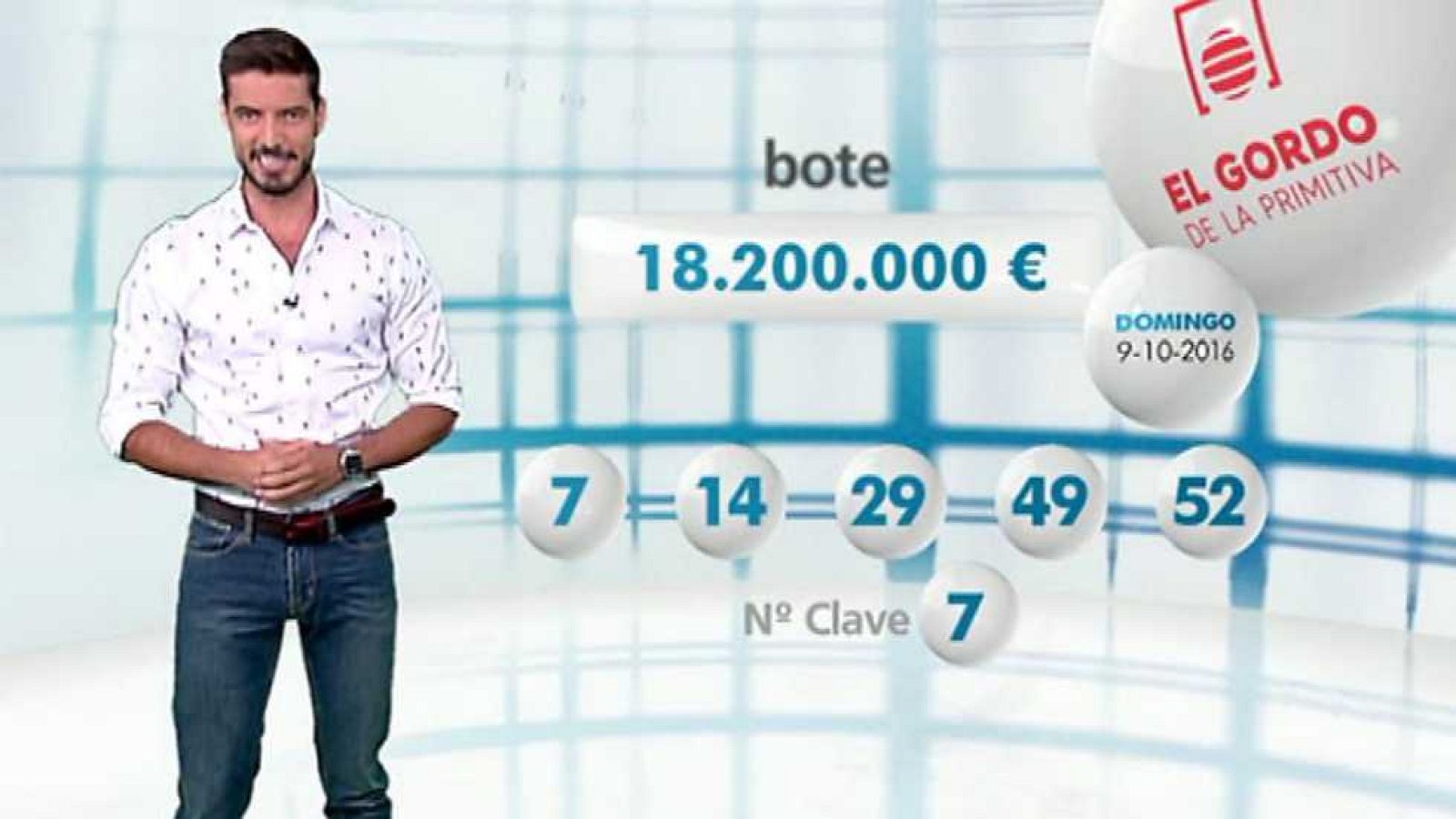 El Gordo de la Primitiva - 09/10/16 - ver ahora