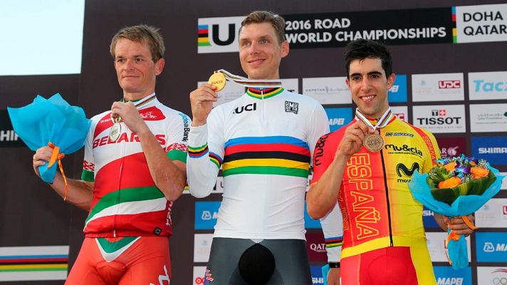 Telediario 1 - Castroviejo, bronce en la contrarreloj del Mundial de Catar
