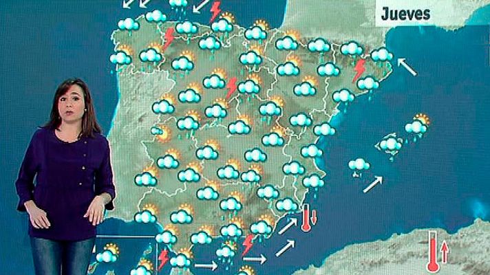 El tiempo - Continúan las lluvias aunque serán más moderadas y subirán las temperaturas