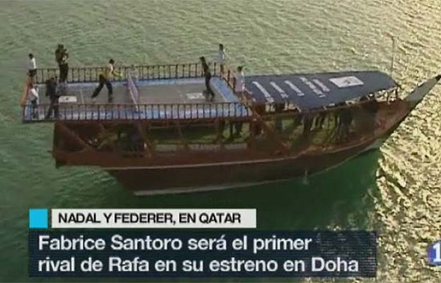  - Mini-tenis entre Nadal y Federer