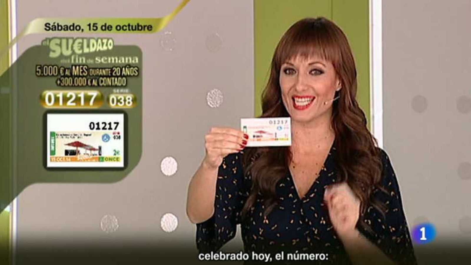 Sorteo ONCE - 15/10/16 - ver ahora