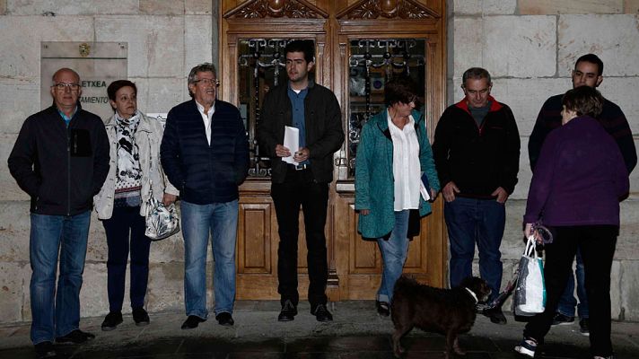 Telediario 1 - El Ayuntamiento de Alsasua condena la agresión a dos guardias sin el apoyo de UPN y EH Bildu