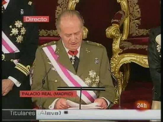  - El Rey pide el alto el fuego