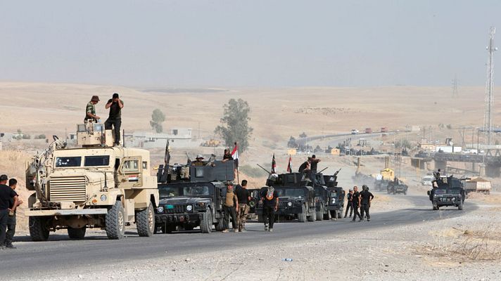 Telediario 1 - La reconquista de Mosul al EI llega a su tercer día con un avance ralentizado de la coalición