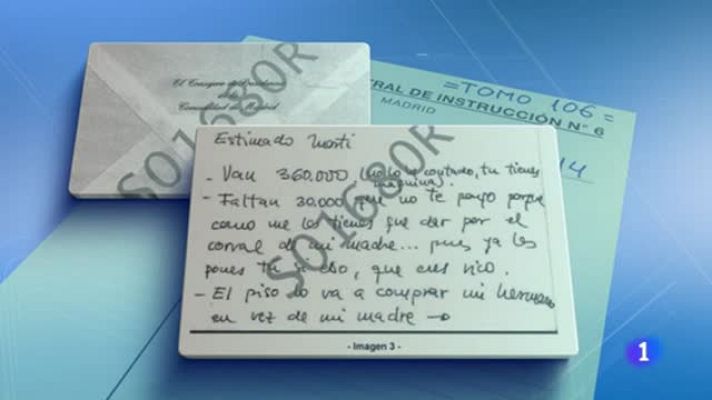 Telediario 1 - Un informe de la Guardia Civil revela que Granados utilizó a su hermano para blanquear fondos de Púnica