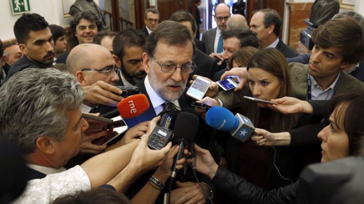 Telediario 1 - Rajoy expresa su "solidaridad plena" a Felipe González