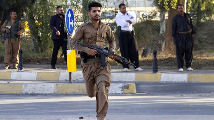 Telediario 1 - El Daesh ataca la ciudad de Kirkuk en el norte de Irak